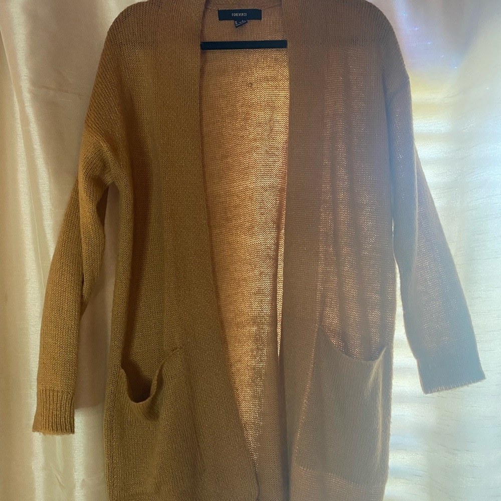 Forever 21 Beige/Brownish Cardigan
